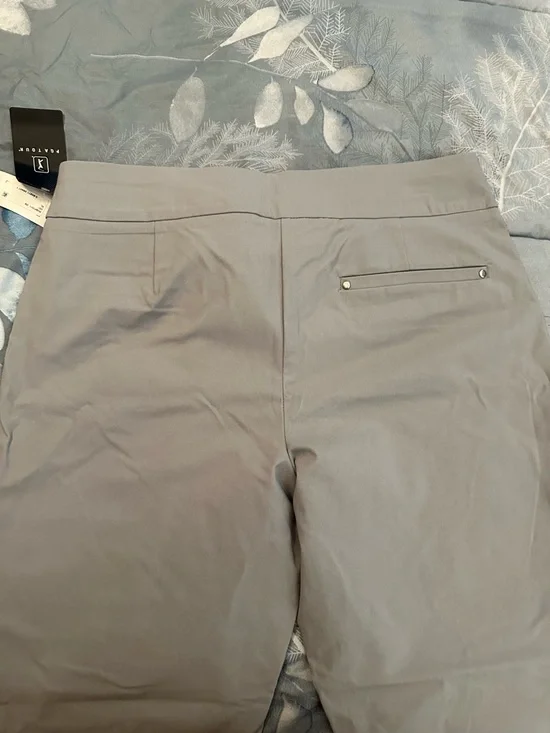 NWTS PGA Tour Womens Stretch Elastic Waist Pants - Gray Sz XL Tummy Control - Picture 6 of 10